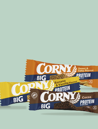 Nytt varum&auml;rke Corny Big Protein Bar